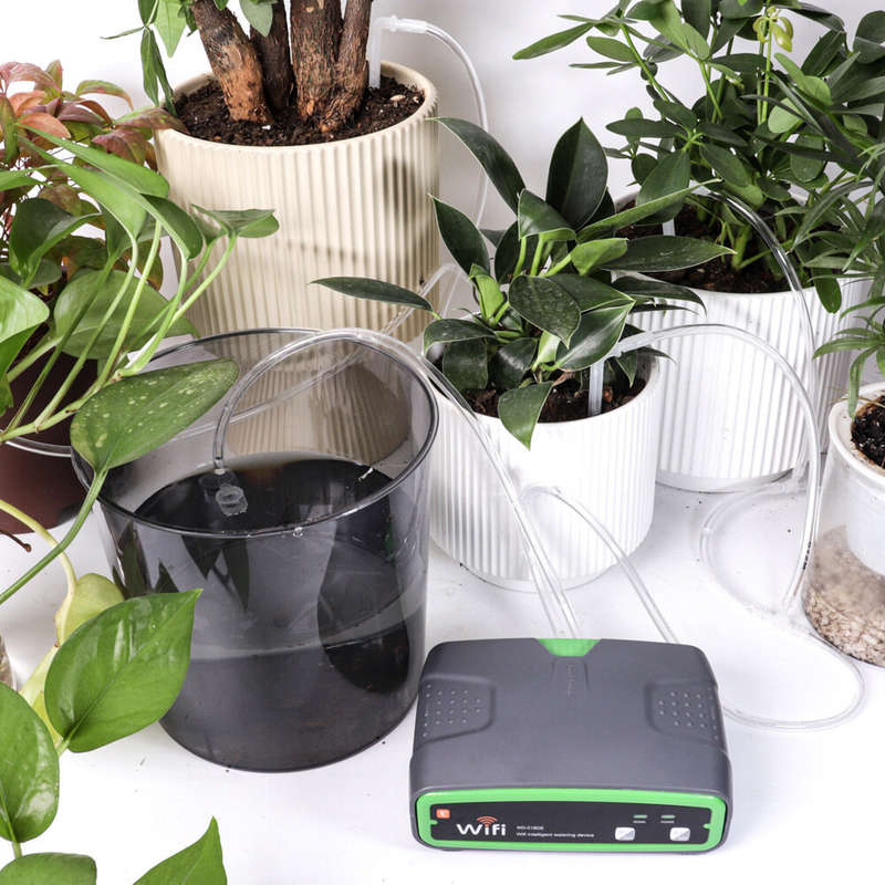 WiFi Smart Double Pump Automatic Watering Device Mobile Phone Remote Control Timing Setting Low Nois