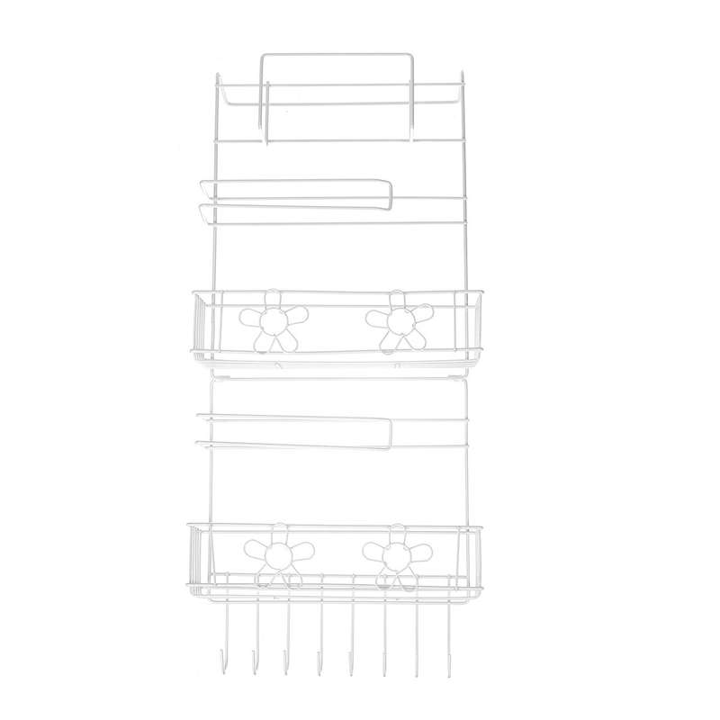 5 Tiers Fridge Hanging Rack Shelf Side Storage Spice Multi-Layer Side Holder