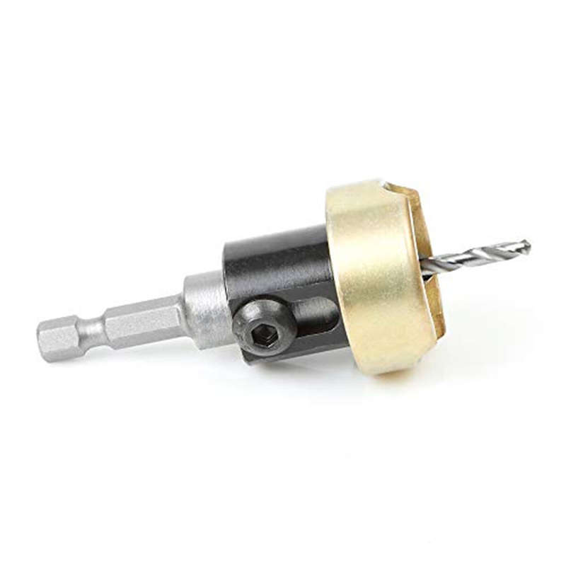 82 Degree Woodworking Countersink Drill Bits Carbide Tipped with Adjustable Depth Stop No Thrust Bal