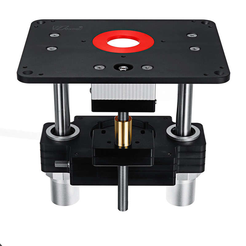 Wnew Woodworking Heavy Duty Router Lift with Aluminium Router Table Insert Plate Woodworking Tools