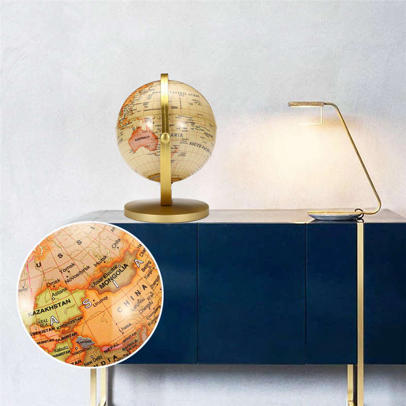 World Globe Map 360Rotating World Globe Earth Map Geography Education Toy Home Decoration Office Orn