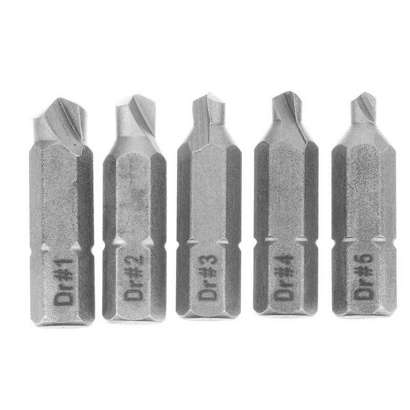 Drillpro 22pcs Damaged Screw Extractor Set for Broken Screw HSS Broken Bolt Extractor Screw Remover