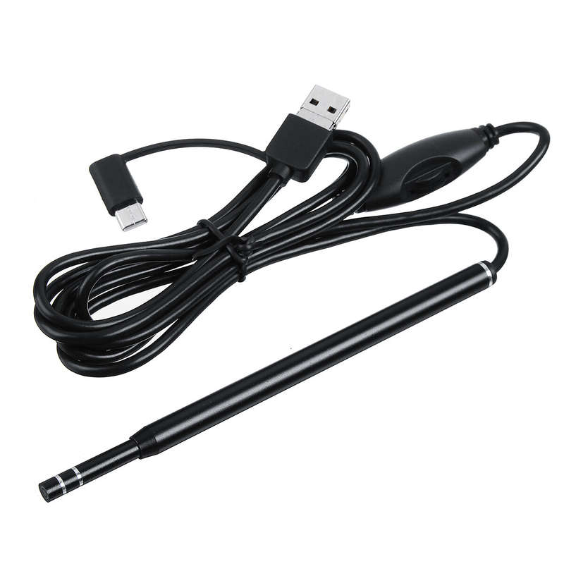 AN101 Ear Endoscope 3 in 1 Ear Cleaning Tool HD Visual Ear Spoon Multifunctional Earpick 5.5mm Camer
