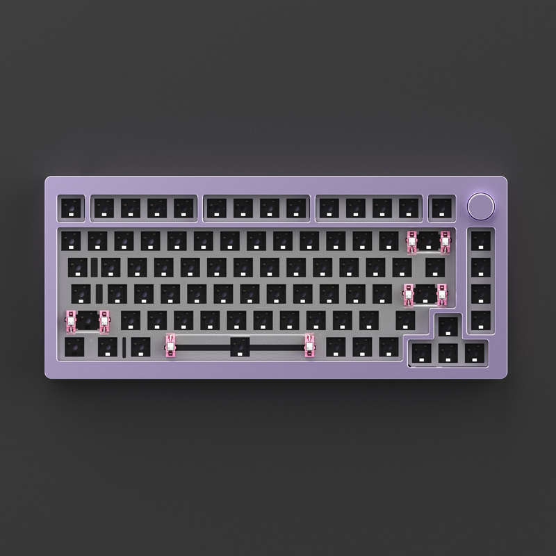 MONSGEEK M1 Aluminum DIY Kit 75% Layout RGB Hot-swap Mechanical Keyboard Kit CNC Metal VIA/QMK Gaske