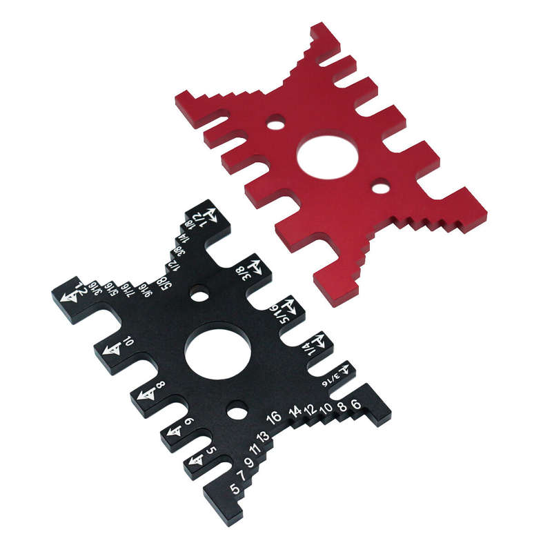 Aluminum Dovetail Jig Woodworking Tenon Caliper Height Measuring Gauge Precision Tenon Gaps Gauge Me