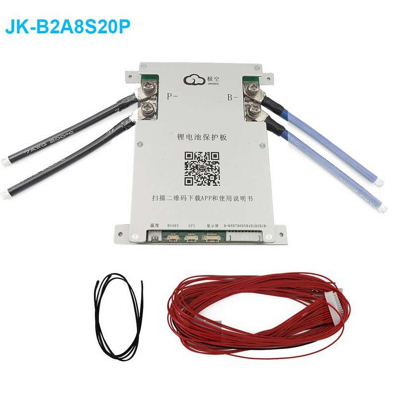 Smart BMS 1A 2A 6A Balance Current 8S 17S 20S 24S JK BMS CAN 60A 80A 100A 150A 200A 600A Lifepo4 Li-