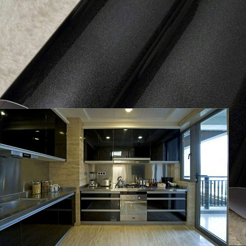 DIY Decorative Film Gloss Wall Stickers Kitchen Cabinet Cupboard Wardrobe Covering Self-adhesive Wal