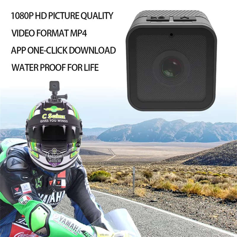 WiFi Waterproof 1080P HD Sports Small Camera Portable Motorcycle Bicycle Driving Recorder High-Defin