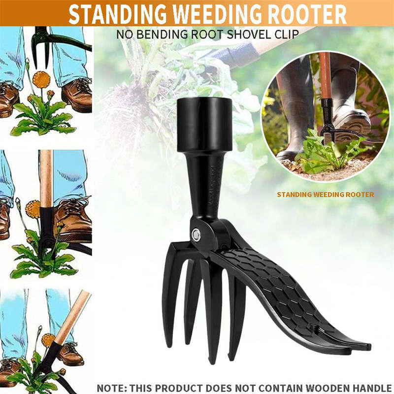 Claw Weeder the Stand Up Weed Puller Tool Root Remover Replacement Foot Garden Pedal Metal Outdoor W