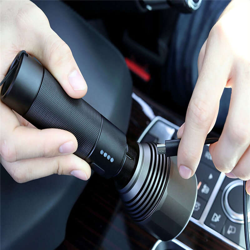 NexTool XPH50.2 2000lm 6500K 380m USB-C Rechargeable Flashlight Strong Floodlight without 26550 batt