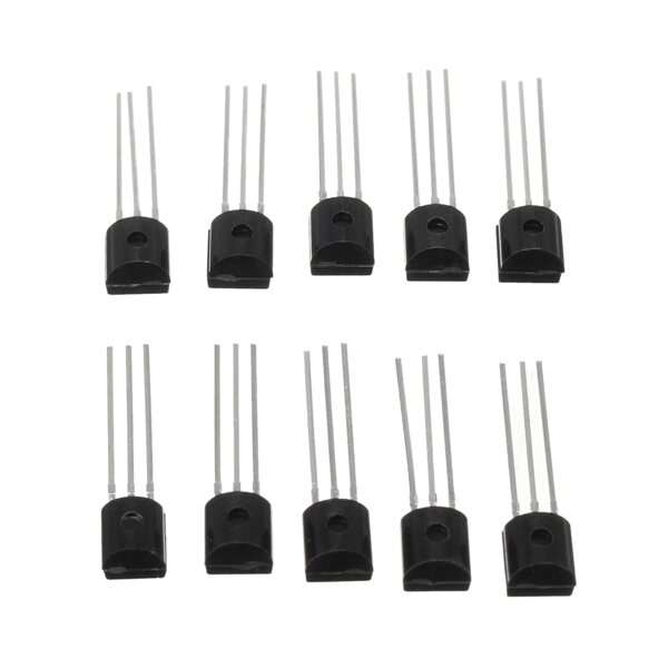 Geekcreit 600Pcs TO-92 NPN PNP Bipolar Transistor 15 Value Assortment Kit