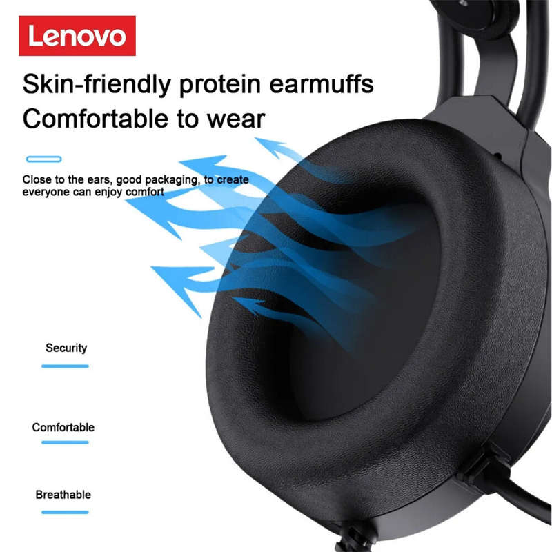 Lenovo ThinkPlus G20 Gaming Headset 3.5mm USB7.1 Surround Sound HIFI Stereo Colorful Light Gamer Hea