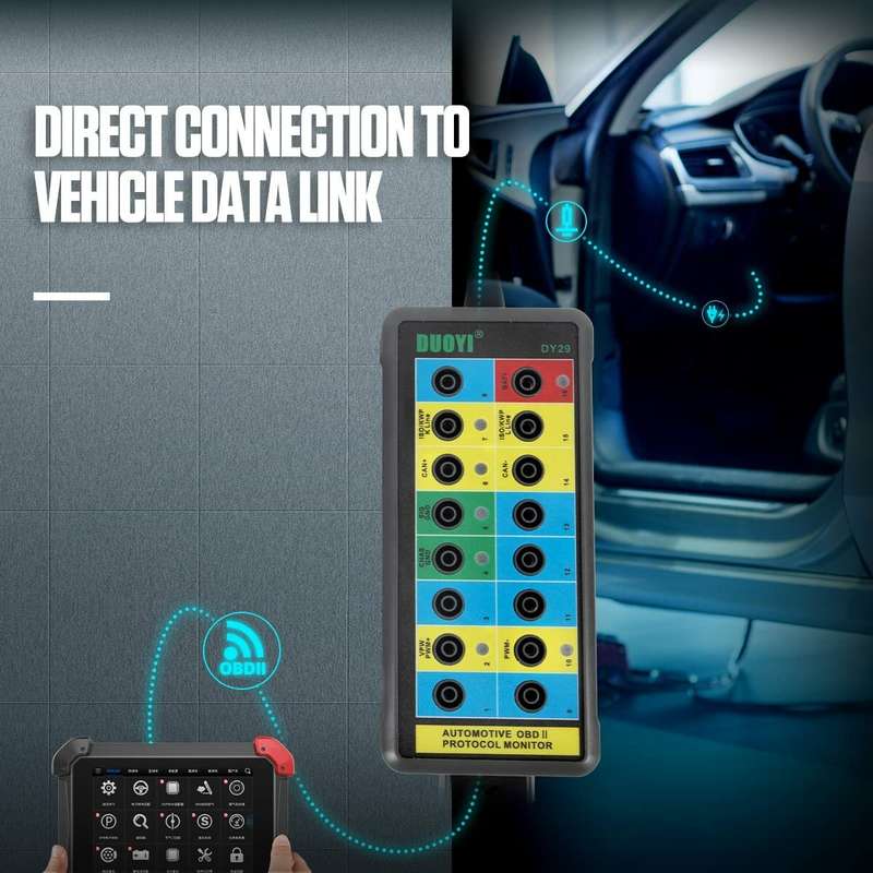 DY29 Automotive OBD Interface Diagnostic Protocol Detector Detects Diagnostic Signal Detector