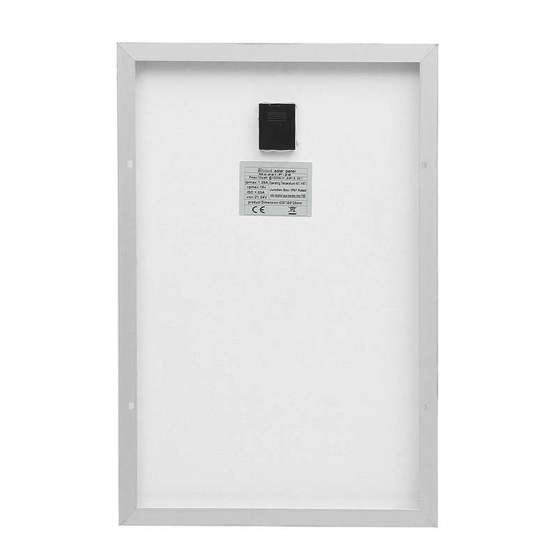 Elfeland P-25 25W 18V Black/Silver 525*350*25mm Monocrystalline Silicon Solar Panel With Junction Bo