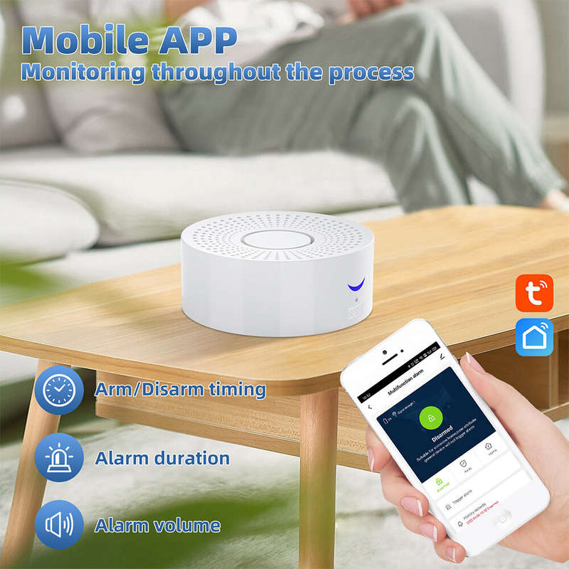 Tuya Home Anti-theft Alarm System Wireless WiFi Arming Disarming SOS Remote APP Control Powerful Hor