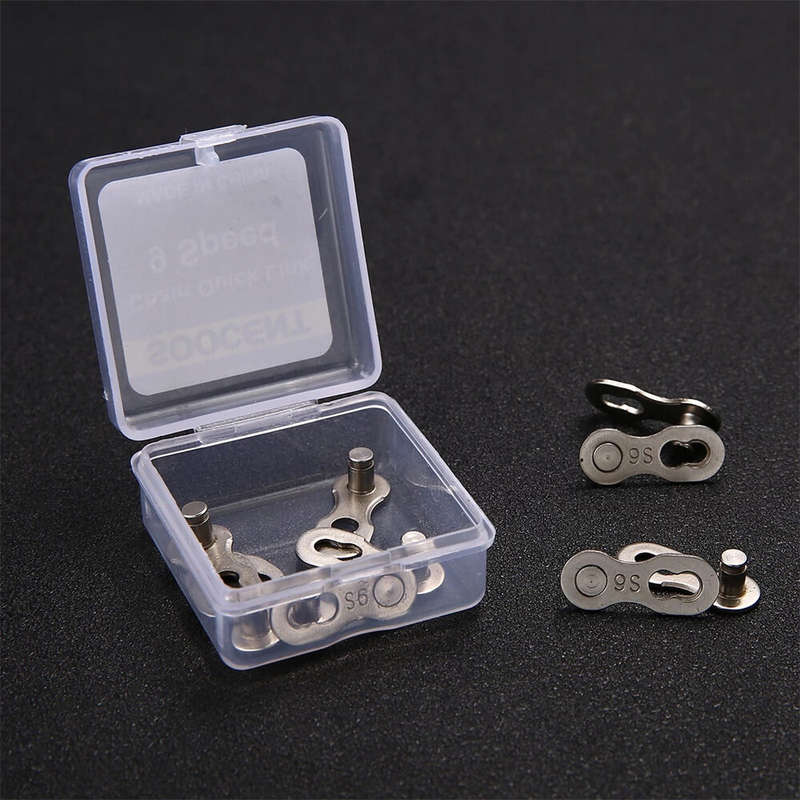 Silver 12S - XANES 5Pair Bicycle Chain Link Connector Chain Magic Buttons 6-12 Speed Bicycle Cycling