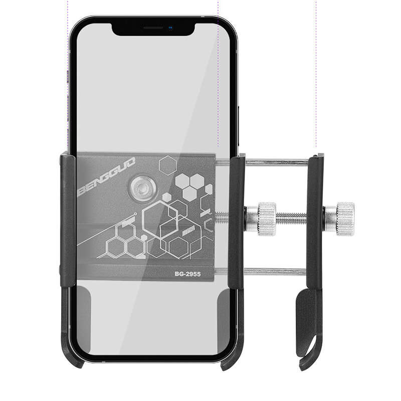 Bike Holder Aluminum Alloy 360 Adjustable Sturdy Anti-fall 0.2kg Lightweight Handlebar Holder for Mo