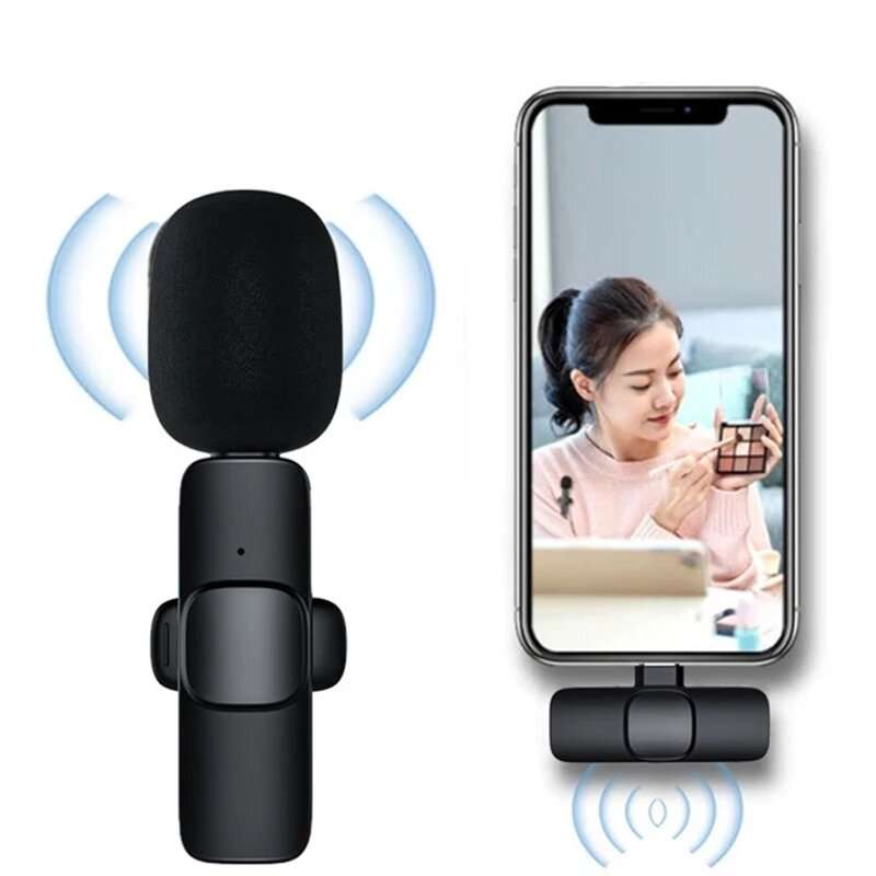 Bakeey A3 Wireless Lavalier Microphone Low Latency Portable Audio Video Recording Plug-Play Lapel Ty