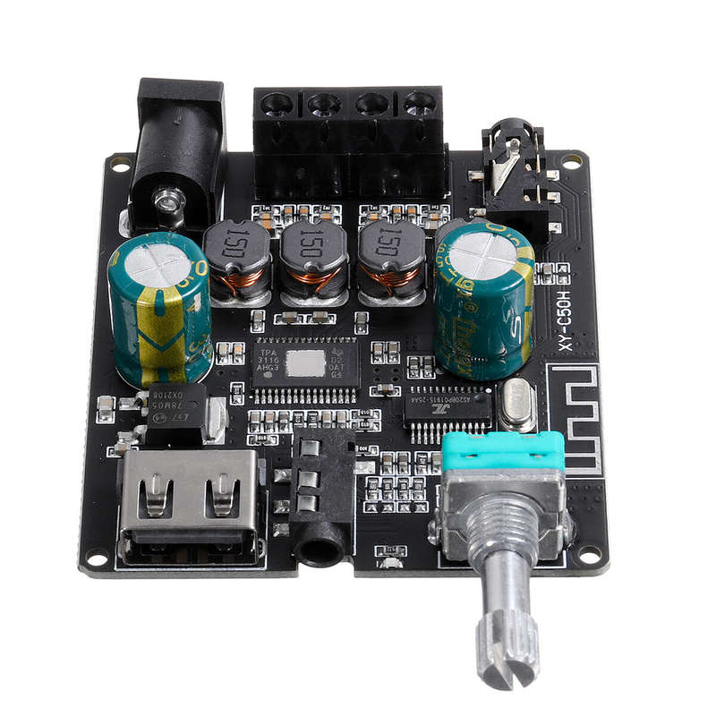 C50H TPA3116D2 2x50W AUX + bluetooth 5.0 HIFI Digital Power Stereo Amplifier Board AMP Amplificador