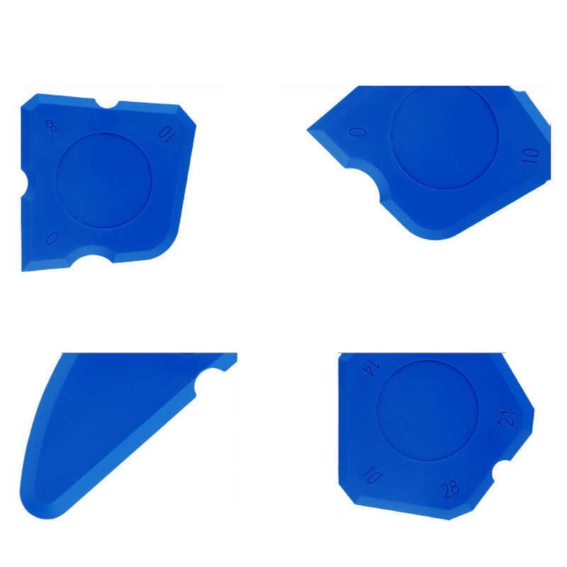 4PCS Silicone Caulking Tool Set Cement Scraper Sealant Grout Remover Ergonomic Design High-Quality S