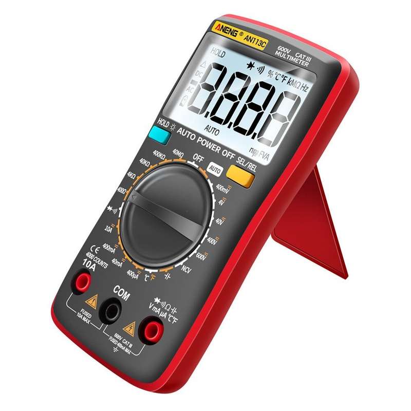ANENG AN113C Intelligent Auto Measure Digital Multimeter 4000 Counts True RMS LCD Digital Multimeter