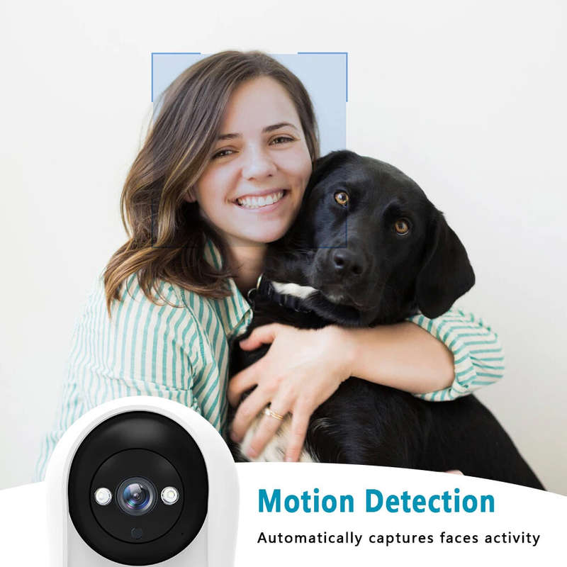3MP 2K PTZ Wifi IP Camera Video Call with 2.8 Inch IPS Screen Baby Cry Sound Detection Security IP C