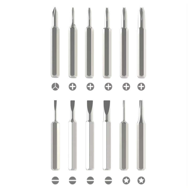 25 In 1 Magnetic Precision Screwdriver Set 24 Piece High Hardness Mini Pocket Batching Head Mobile R