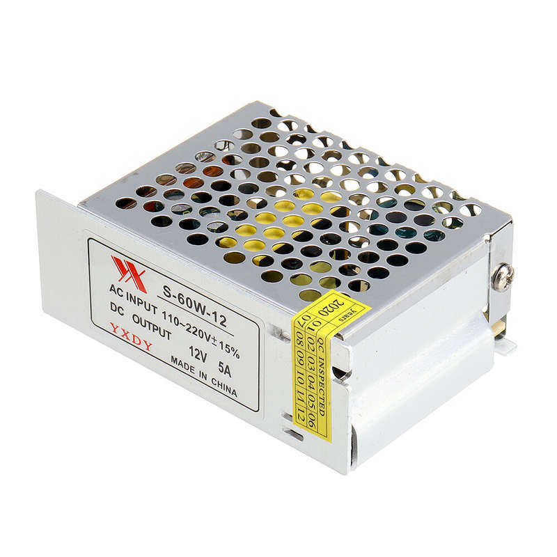 1pcs Geekcreit AC 100-240V to DC 12V 5A 60W Switching Power Supply Module Driver Adapter LED Strip L