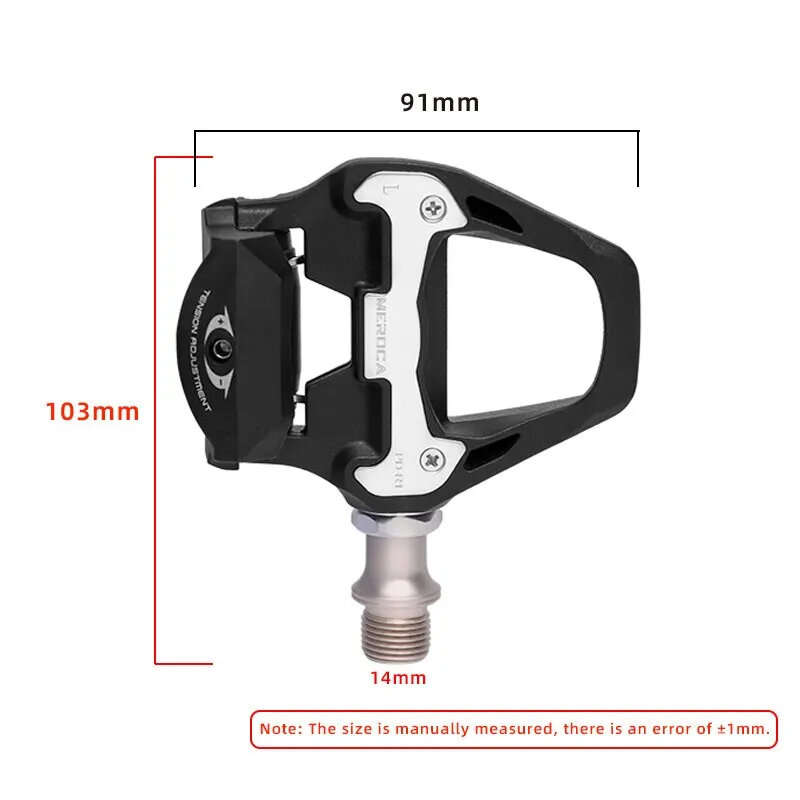 1 Pair MEROCA Bike Lock Pedal Bicycle Self-Locking Pedal With Sealed Bearings Lock Piece For SPD Sys