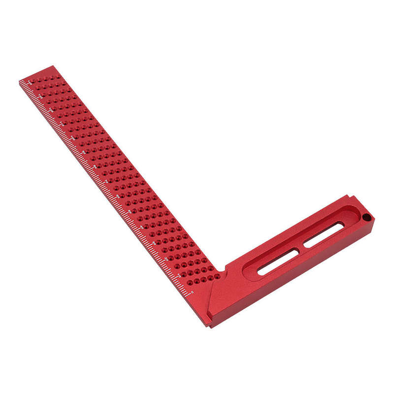 160mm Aluminum Alloy Woodworking Square Cross Calibration Ruler Precision T Ruler Scribing Marking G