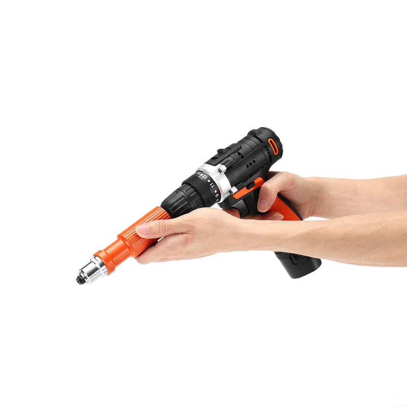 Drillpro Upgraded Electric Rivet Nut Attachment Cordless Riveting Tool Drill Adapter For Electric Dr