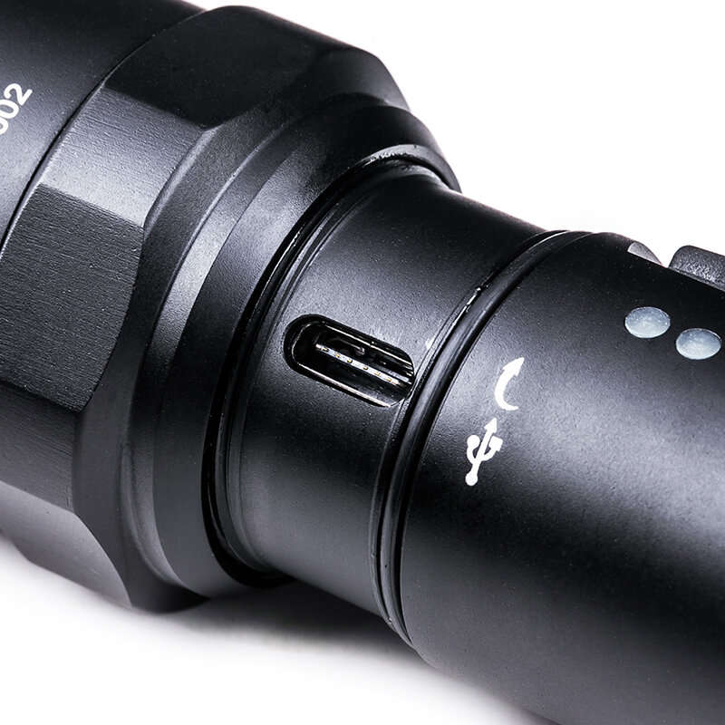NEXTORCH P80 P9 LED 1300LM Flashlight Double Switch 4 Modes Type-C Rechargeable Waterproof Mini Pock