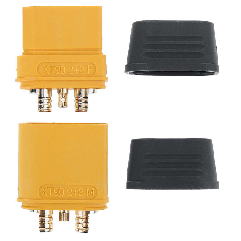 Amass Connector XT90(2+2) XT90(2+2)PW/PB Bullet Connector Wire cable Plug Male Female for FPV Drone