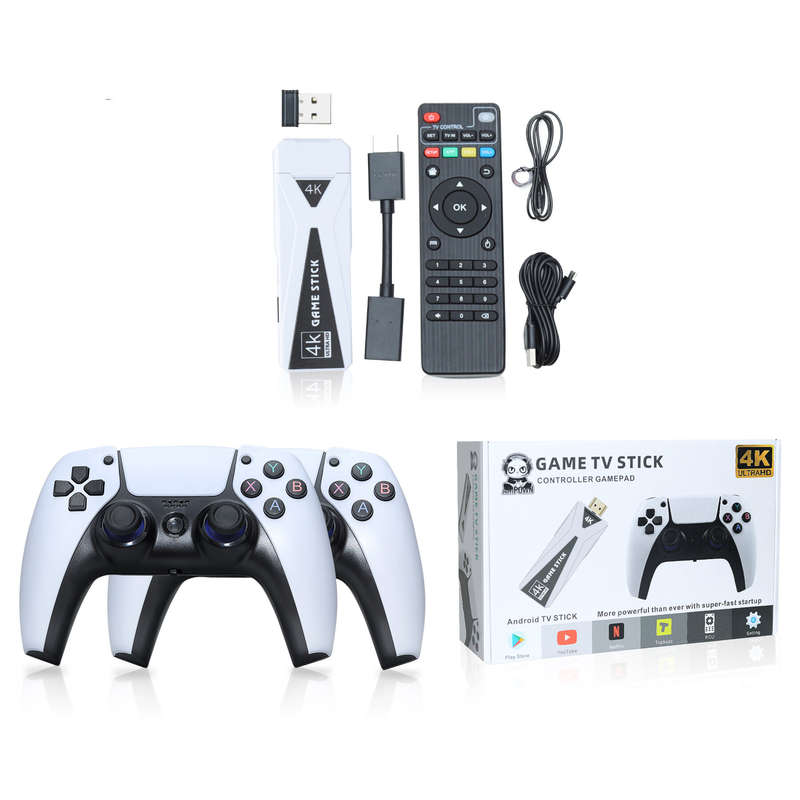 aMPoWn U10 64GB 10000+ Games 4K UHD Game Stick for PSP PS1 N64 MD NEOGEO GBA CPS SFC IGS TV Game Con