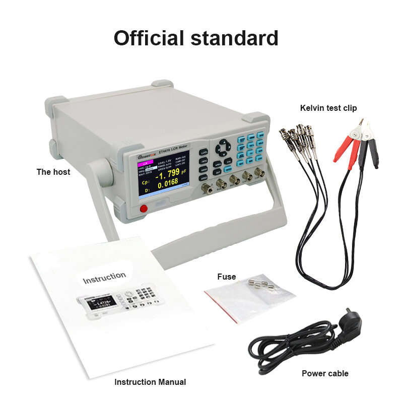 Mustool ET4410 Series Desktop Digital LCR Meter Capacitance Resistance Impedance Inductance Measure