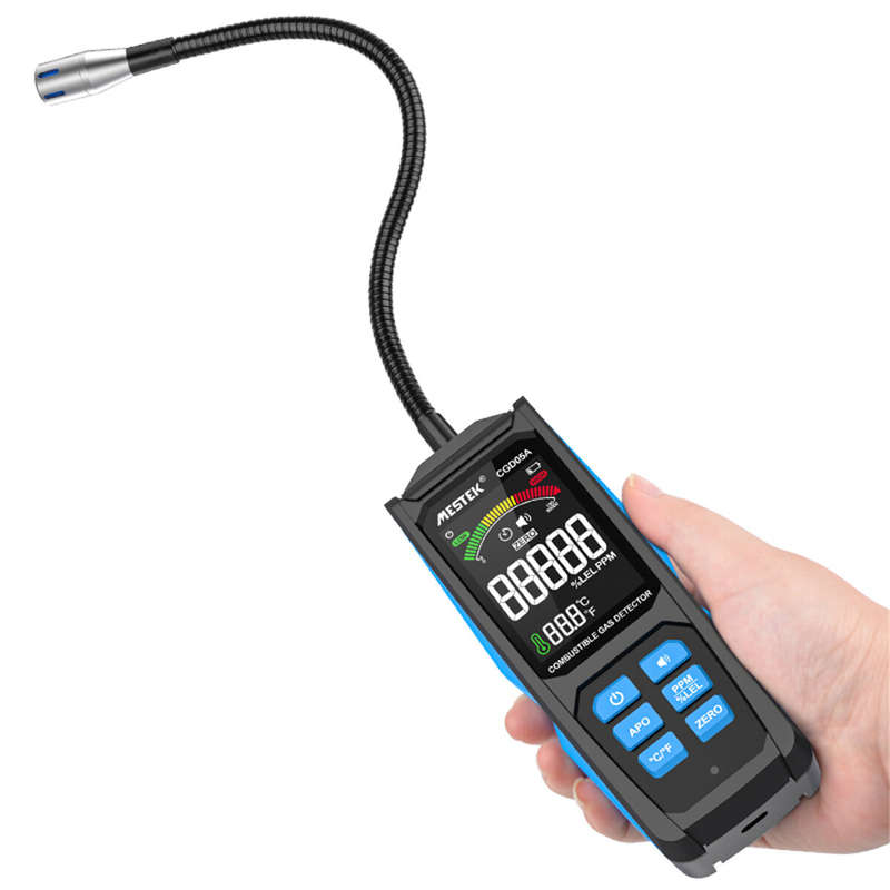 MESTEK CGD05A Natural Gas Analyzer Alarms Combustible Gas Detector Toxic Harmful Gas Leakage Portabl