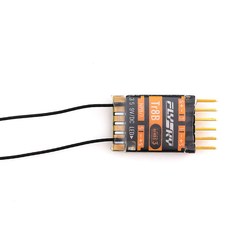 Flysky FS-TR8B 2.4GHz 8CH AFHDS 3 Micro Receiver PWM/PPM/i.BUS/S.BUS Output Support 2 Newport for FP