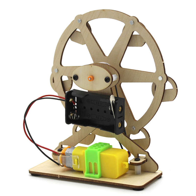 Wooden Ferris Wheel Model Assembly Kit DIY Children's Science Experiment Education Toy Student Techn
