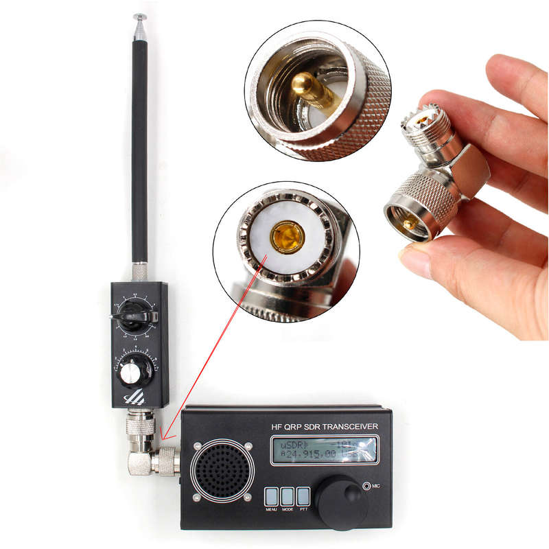 30W QRP Shortwave Antenna HF Antenna 5MHz-55MHz Full-Band Tuned Antenna for FT-817 818 703 K1 K2 USD