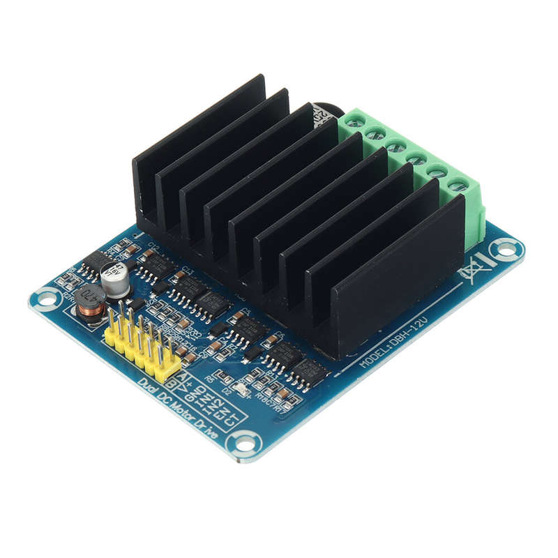 30A DC 5V-12V Dual Channel H Bridge Motor Driver Module Bread Board Controller DHB-01A DC Motor Driv