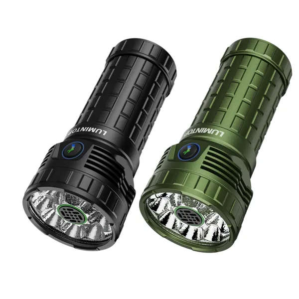 LUMINTOP Mach 4695 V2 26000LM Super Bright Strong Flashlight with 32000mAh 46950 Battery, Cooling Fa