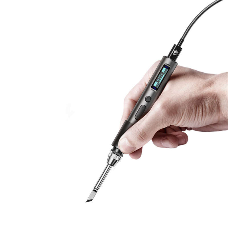 T65 Smart Soldering Iron with 6PCS Iron Heating Cores Fast Heating 65W Adjustable Temperature 150~45