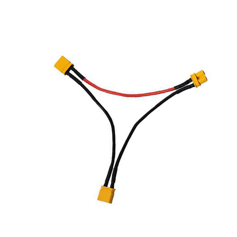 Amass XT30 Series Battery Pack Connector Adapter Cable 1 Female to 2 Male 18AWG 10CM Cable for RC Li
