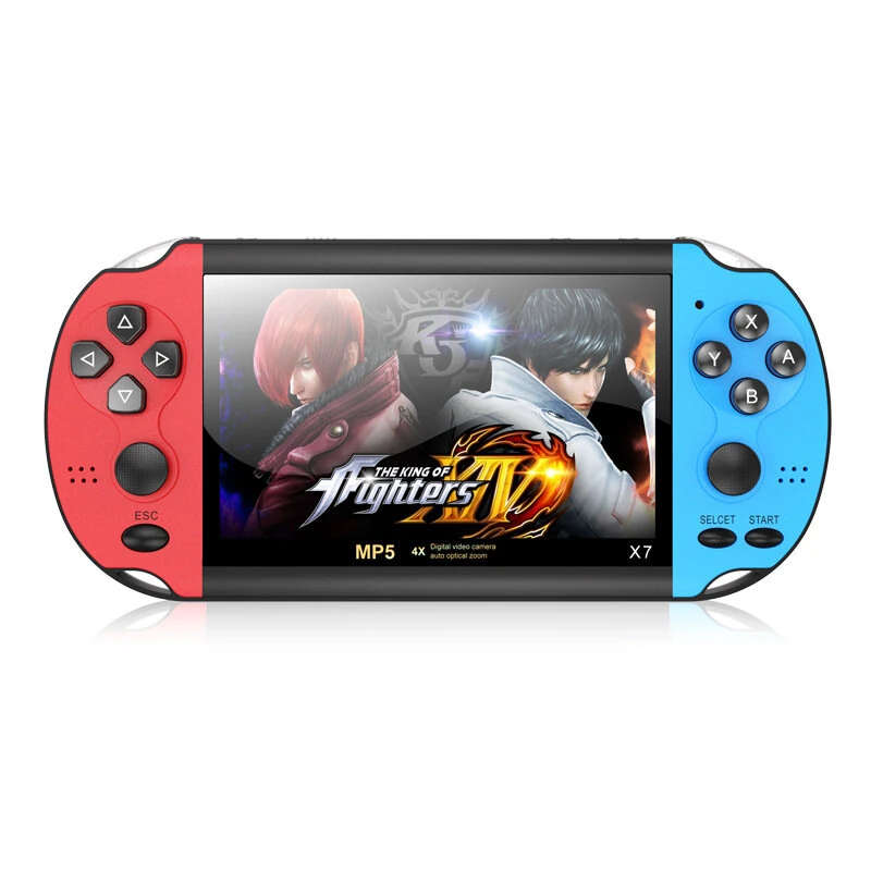 X7 4.5inch Handheld Arcade Game Console with Dual Joystick Video Game Player Built-in 3000+ Games Su