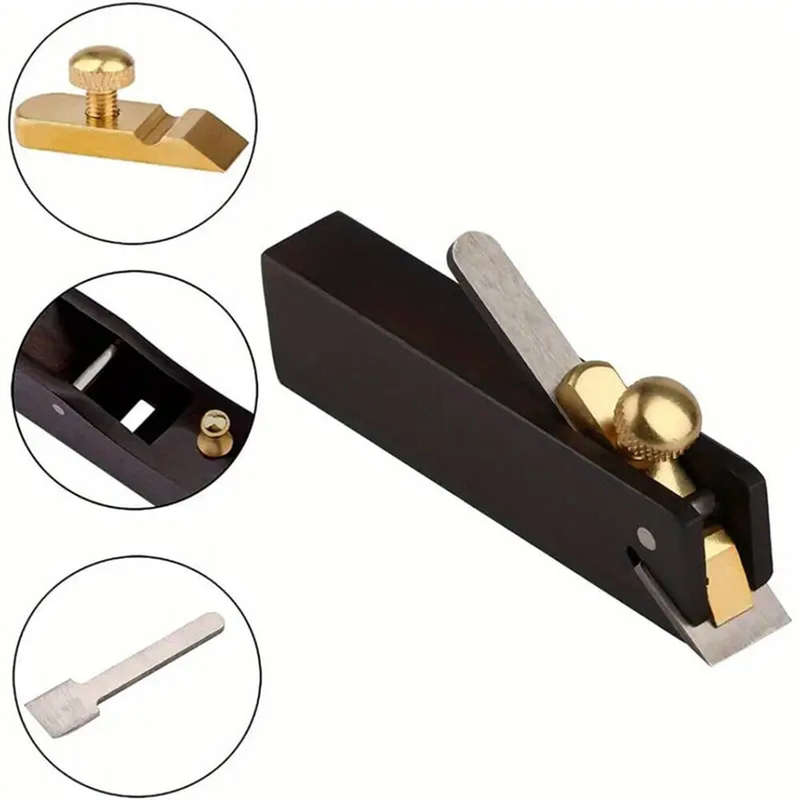 Mini Wood Planer Ebony Woodworking Hand Plane Mini DIY Cable Line Woodworking Plane Carpenter Wood C