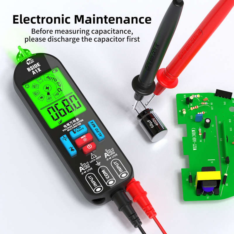 BSIDE A1X Digital Multimeter Advanced Display USB Charging Non-Contact Voltage Detection Portable Te