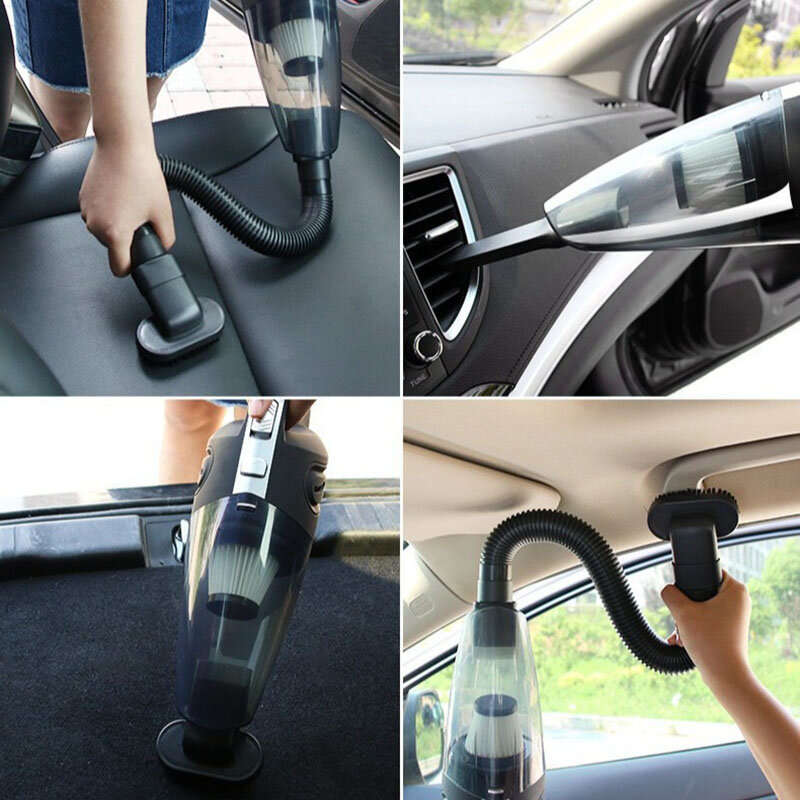 Portable Handheld Vacuum 15Kpa Cordless Vacuum Cleaner Rechargeable Lightweight Wet Dry Vacuum for H