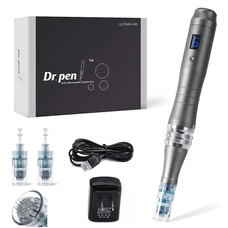Dr. Pen Ultima M8 Professional Micro Needling Pen with Digital Display Adjustable Needle Length 0-0.