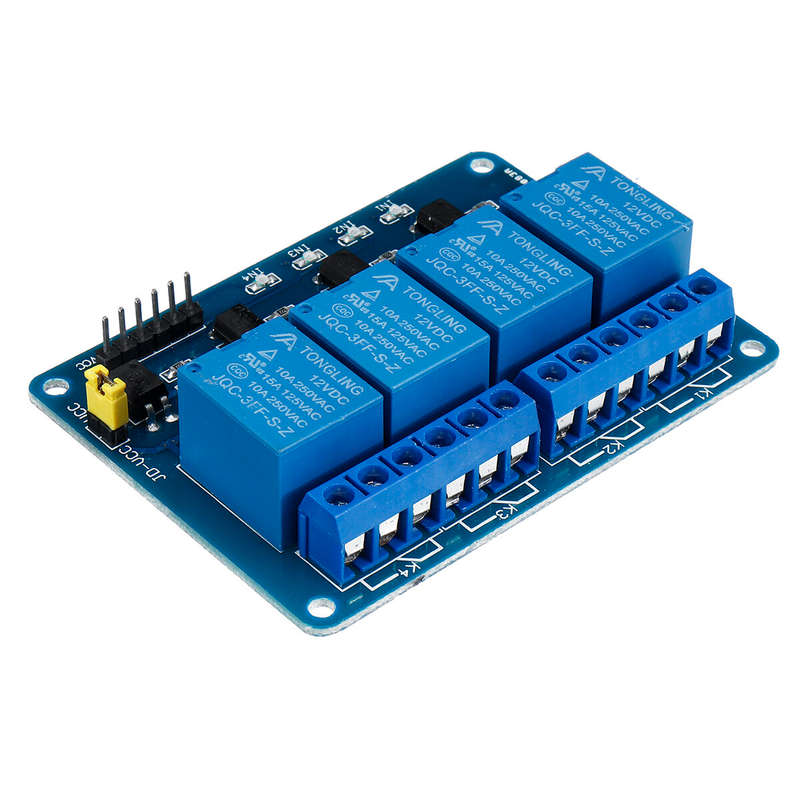 2Pcs 12V 4CH Channel Relay Module With Optocoupler For PIC AVR DSP ARM