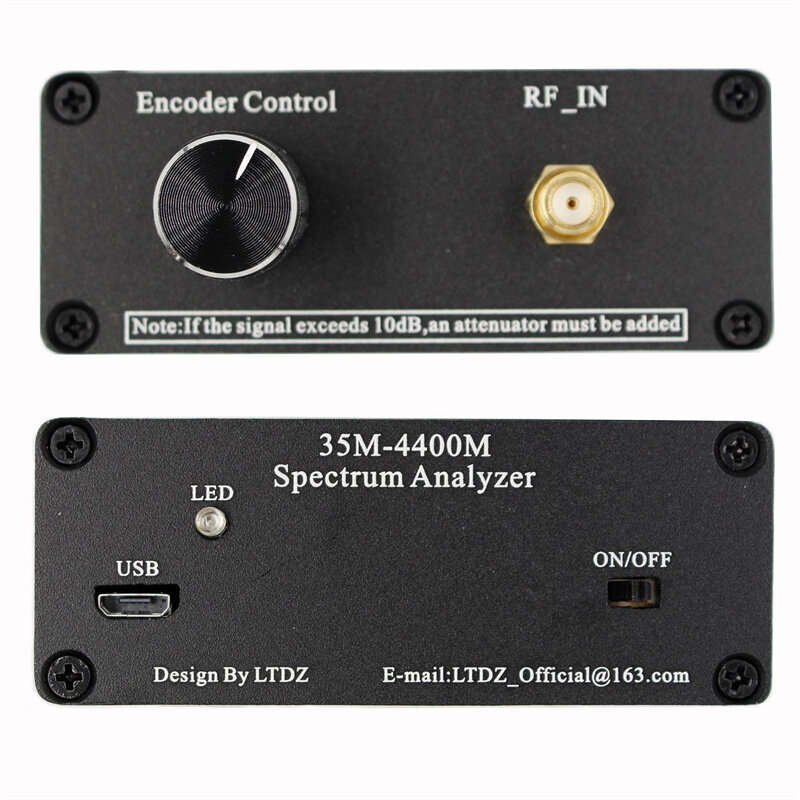 35M-4400MHz Spectrum Analyzer 4.3 inch LCD TFT Screen Handheld Simple Spectrum Analyzer Measurement